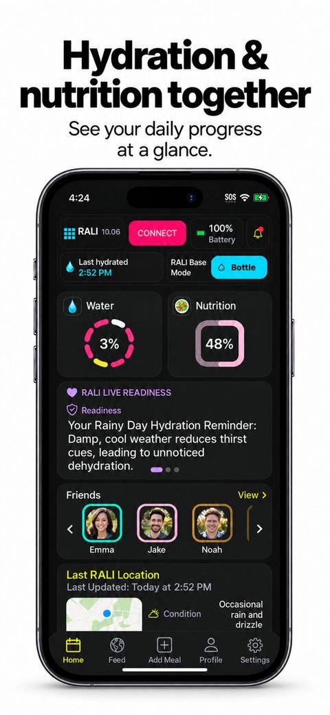 Home: hydration and nutrition together